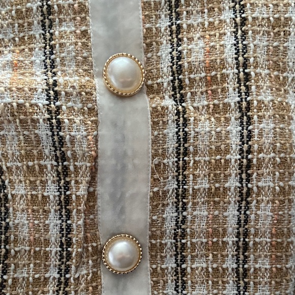 ✨ Elegant Patchwork Tweed Midi Dress – Size M - Picture 4 of 10